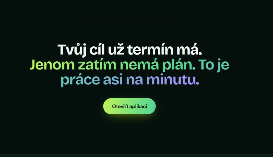 Almost There — náhled aplikace